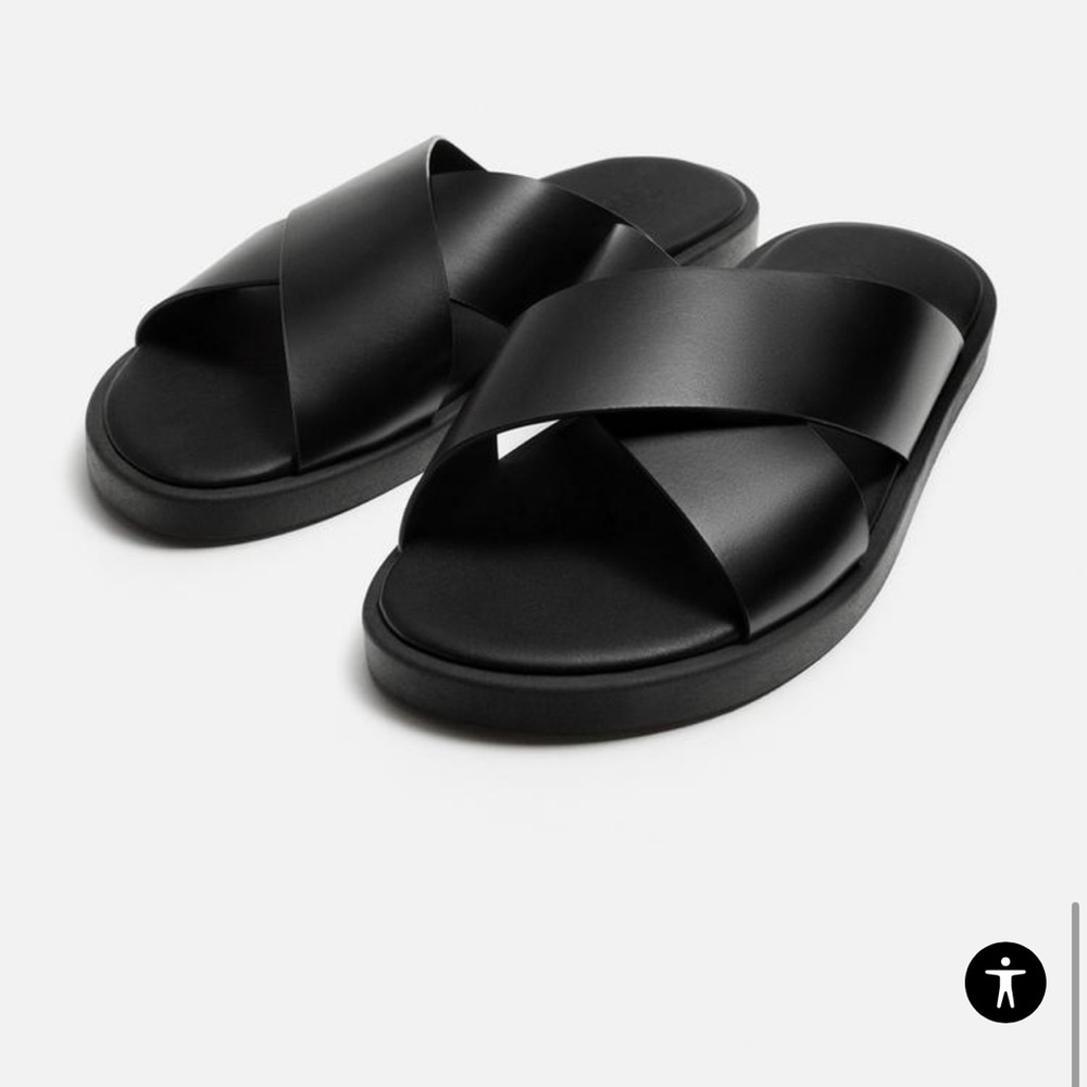 Zara black sandals
